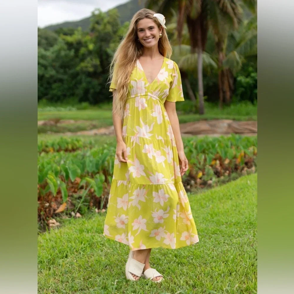 Yireh Mariana Dress in Isle Orchid (Melon) - Picture 2 of 10